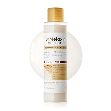 Dr.Melaxin Peel Shot Glow Toner de Arroz Hidratado para la Piel 200ml Limpieza de la Piel Cuidado de la Piel Coreana