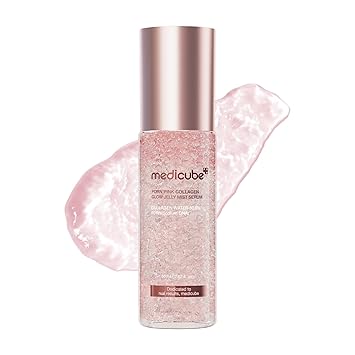 medicube Serum Jelly Mist con colágeno PDRN, bruma facial brillante