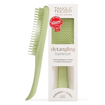 Tangle Teezer Cepillo desenredante mate, recto a rizado, verde oliva