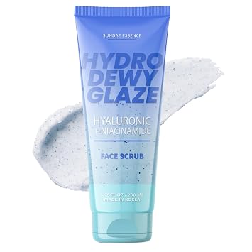 Exfoliante facial con ácido hialurónico y niacinamida, exfoliante suave e hidratación profunda, probado por dermatólogos, antiarrugas, cuidado de la piel coreano, belleza limpia, libre de crueldad, 6.76 onzas líquidas