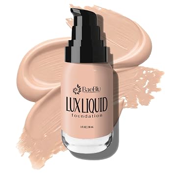 Organic Liquid Foundation Makeup, Medium Coverage, Natural Finish, Cream