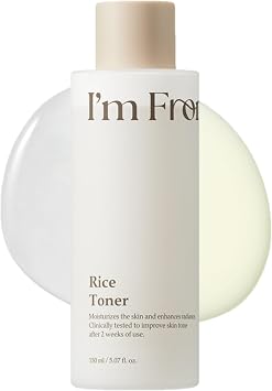 I'm From Rice Toner, Korea Glow Tónico de arroz lechoso, niacinamida, vidrio y rocío, hidratación, calmante, todo tipo de piel, cuidado coreano de la piel 5.07fl.oz