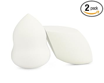Jenny Patinkin Pure Luxury - Juego de esponja de maquillaje de lujo, esponja mezcladora de belleza para líquidos y polvo, esponja de base impecable y aplicador de maquillaje, esponja de belleza suave