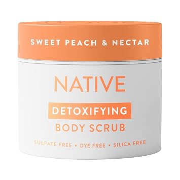 Native Exfoliante corporal para mujeres y hombres, aroma de melocotón dulce