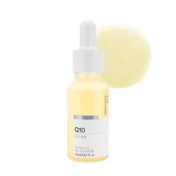 The Potions Ampolla Q10 para la cara l Antioxidante y colágeno Soporte l Cuidado de la piel coreano, libre de crueldad, hipoalergénico - 0.7 fl oz