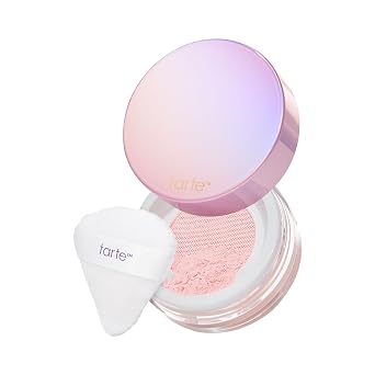 tarte Polvo fijador sin arrugas – Polvo facial presionado y suelto, fórmula ligera que absorbe el aceite para un acabado duradero, vegano y libre de crueldad