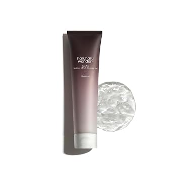 HARUHARU wonder Black Rice Moisture 5.5 Gel Limpiador Suave, Limpiador Diario Suave, pH Bajo 5.5, Equilibrio de Humedad, Sin Jabón, Para Piel Sensible, Relleno de Media Navideña, Vegano, Libre de