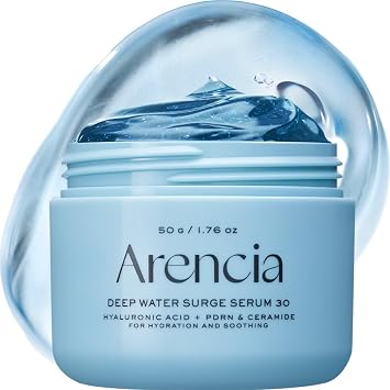 Arencia PDRN - Suero hidratante de ácido hialurónico - Crema en gel para hidratación intensiva, calmante, brillo y piel brillante, cuidado de la piel coreano, suero nocturno, 1.76 onzas