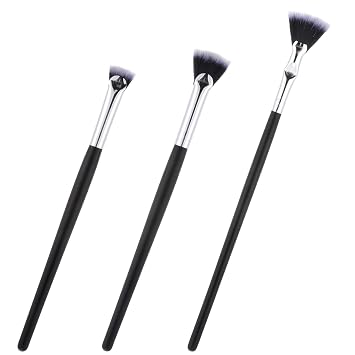 3 cepillos de rímel de pestañas para ojos, cepillo de pestañas plegables, ángulo plegable, para maquillaje de ojos, pestañas superiores e inferiores