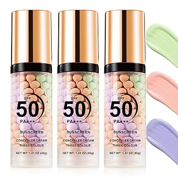3 unidades de imprimación 3 en 1 para la cara antes del maquillaje, crema