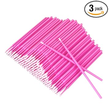 Micro cepillos, microhisopos para extensiones de pestañas y maquillaje, cepillo aplicador de labios sin pelusa, hisopos micro desechables, varitas de rímel para pestañas