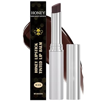 Honey Lipstick - Bálsamo labial tintado, bálsamo labial hidratante con extracto de miel natural, tinte labial de color transparente, reparación nutritiva para labios secos y agrietados, acabado