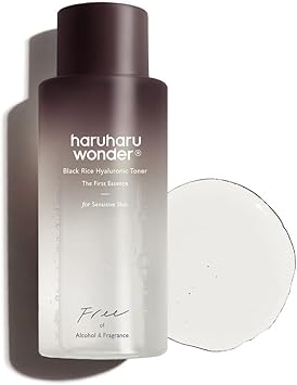 haruharu wonder Black Rice Hyaluronic Toner for Sensitive Skin, 5.07 fl. oz