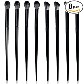 Cepillo de ojos esponjoso, cepillo multiusos para sombra de ojos y corrector para un acabado de enfoque suave, cerdas sintéticas veganas y libres de crueldad animal