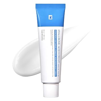 TOSOWOONG Crema de ácido hialurónico 9, vitamina B5, colágeno, niacinamida, extracto de centella asiática, hidratación duradera, crema facial hidratante diaria, cuidado de la piel coreana, 50ml, 1.69