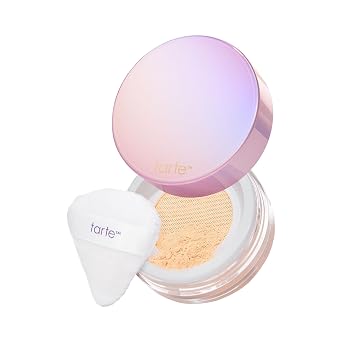 tarte Polvo fijador sin arrugas – Polvo facial presionado y suelto, fórmula ligera que absorbe el aceite para un acabado duradero, vegano y libre de crueldad