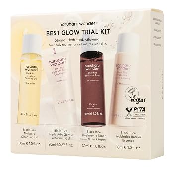 haruharu Wonder Best Glow - Kit de prueba para el cuidado de la piel