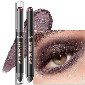 Sombra de ojos en barra con brillo de ciruela ahumada de doble