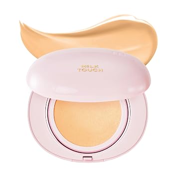 milktouch Base acolchada, piel impecable 24H, brillo radiante, sin oxidación, de larga duración, sin arrugas, 60% hidratante para el cuidado de la piel coreano (miel de 24 W)