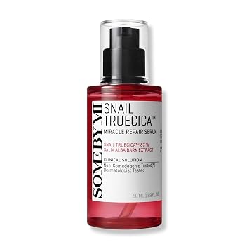 SOME BY MI Snail Trucica Miracle Repair Serum - 1.69 onzas, 1.7 fl oz - Hecho de mucina de caracol para piel sensible - Suero facial de reparación diaria para marcas posteriores al acné y fortalece la barrera de la piel - Cuidado de la piel coreano