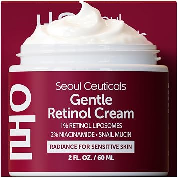 SeoulCeuticals Crema de noche de retinol coreano al 1% 97.5% Mucina de
