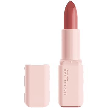 MAYBELLINE Lápiz labial de suero, maquillaje de labios hidratante con 8 horas de humedad que rellena los labios con ácido hialurónico + mezcla de aceite, tal vez sea... suave (rosa terracota claro satinado nude)