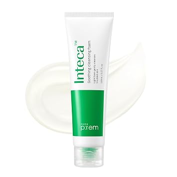 MAKE P: REM Inteca - Limpiador de espuma calmante tipo gel de humedad suave para piel propensa al acné, elimina el sebo y las impurezas, cuidado de la piel coreano, 5.07 onzas líquidas, 5.1 fl oz