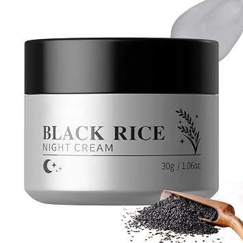 Black Rice 5 Ceramide Barrier Crema Hidratante Facial Hidratante Facial Crema Coreana Hidratación de Larga Duración, Calmante, Crema de Barrera Nocturna para Piel Sensible