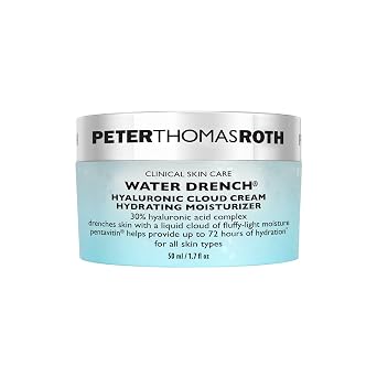 Peter Thomas Roth | Water Drench Hyaluronic Cloud Cream | Hidratante hidratante para rostro, hasta 72 horas de hidratación para una piel más joven, sin fragancia