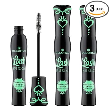 essence - Máscara de pestañas postizas de la princesa Lash, sin gluten y no testado en animales, color negro