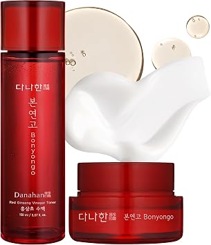 Danahan Bonyongo - Juego de tóner de vinagre de ginseng rojo coreano +