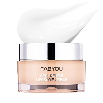 FABYOU Cell Renew Liposome Facial Cream 1.69 fl oz – Hidratante de células madre EGF antienvejecimiento para cara con 6GF (50,000 ppm), péptidos y ceramida, cuidado coreano de la piel para hidratación profunda y reafirmación