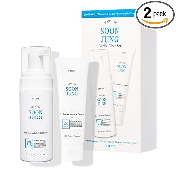 ETUDE SoonJung 2x Barrier Intensive Cream Variation (nuevo) (crema rica y limpiador de látigos)
