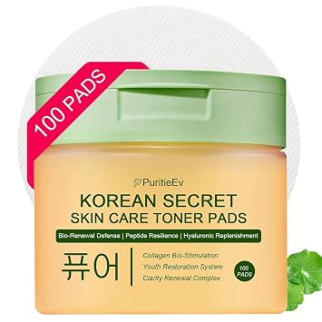 Almohadillas de tóner coreanas para el cuidado de la piel, almohadillas de esmalte tonificantes de mucina de caracol, cuidado de la piel facial para manchas oscuras, arrugas y piel opaca, tratamiento facial hidratante, 100 unidades