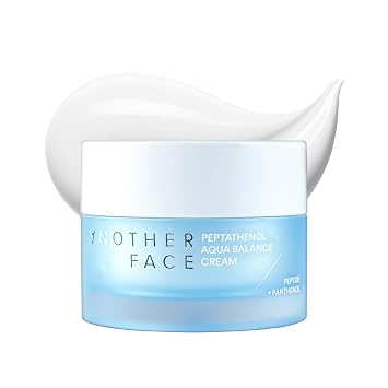 ANOTHERFACE PEPTATHENOL™ Aqua Balance Cream 1.69 onzas líquidas, humectante peptídico para piel firme, barrera reparadora de ceramida para el envejecimiento, hidratante hialurónico para piel seca, vegano, cuidado de la piel coreano