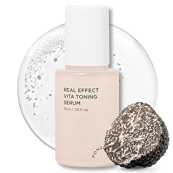 PONGDANG Real Effect Vita - Suero tonificante (1.01 onzas líquidas), tono de piel desigual iluminador, poros refinados, puntos negros diarios, cuidado de poros con trufa blanca y niacinamida, cuidado