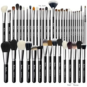 Bueart Design Juego de 42 brochas de maquillaje de grado profesional ultra