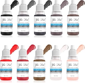 Juego de pigmentos PMU, tinta de tatuaje Microblading para delineador de