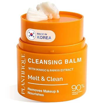 PLANTIFIQUE Bálsamo limpiador coreano, removedor de maquillaje con