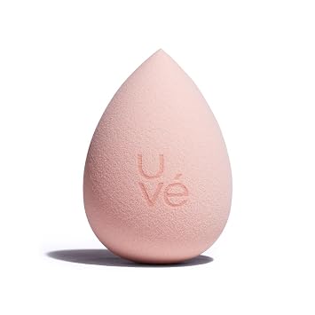 Uvé Beauty - Esponja de maquillaje en forma de lágrima pura, aplicación libre de rayas