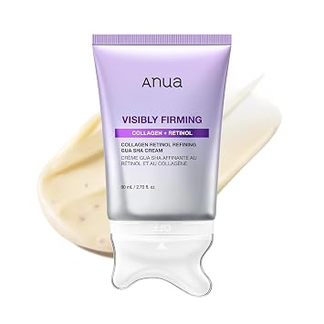 ANUA Crema de Gua Sha Refinadora de Retinol de Colágeno, 2.7 onzas líquidas