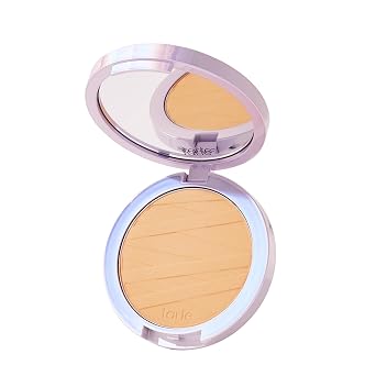 tarte face tape polvo compacto – Polvo impermeable de cobertura media con ácido hialurónico, hongo de nieve y péptidos para suavizar y fijar el maquillaje, ligero, vegano y libre de crueldad