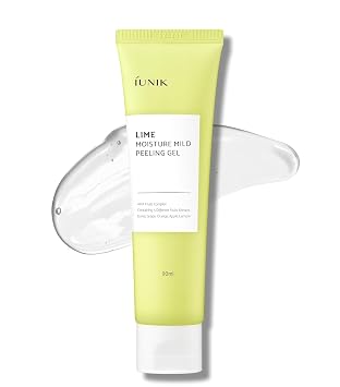 IUNIK Gel exfoliante suave Lime Moisture - Exfoliante suave 3.04 fl oz