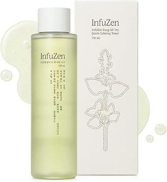 Bang-Ah Tea - Tónico facial refrescante – Tónico hidratante y calmante de menta coreana para pieles sensibles, tónico coreano ligero y refrescante, 5.1 fl oz / 5.07 fl oz