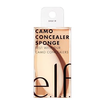 e.l.f. Esponja correctora de camuflaje, esponja de maquillaje con espuma sin látex y extremos de doble punta para mezclar, vegana y libre de crueldad animal