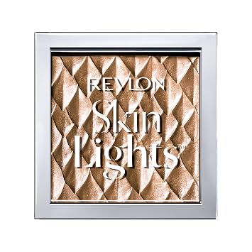 Revlon Maquillaje iluminador, maquillaje facial en polvo prismático Skin Lights, brillo natural, acabado brillante, 201 Daybrak Glimmer, 0.28 onzas