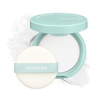 innisfree Polvo mineral mate sin sebo, polvo de ajuste suelto coreano para desenfoque, control de brillo, sin fragancia