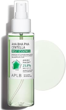 APLB AHA BHA PHA Centella Mist Essence | AHA BHA PHA PHA CEN™ 23.8% 3.55 FL.OZ/Cuidado de la piel coreano, Exfoliante, Reabasteciendo la humedad, revitaliza para suavizar y mejorar la textura de la piel