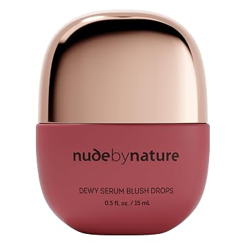 Nude by Nature Sérum Dewy Blush Drops, Liquid Blush - 02 Warm Rose