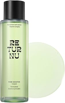 PoreShooter Tónico, exfolia y minimiza los poros para una tez clara, sin brillo y equilibrada, BHA natural y triple ácido hialurónico, cuidado de la piel coreano para pieles grasas (5.07 onzas